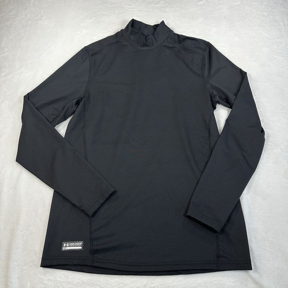 Under Armour Tactical ColdGear Mock Neck Compression Shirt Black Mens Medium